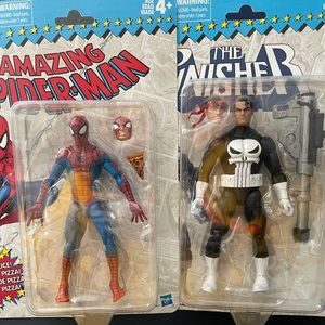 Marvel Retro Spider-Man & The Punisher 6-Inch Tall Figures